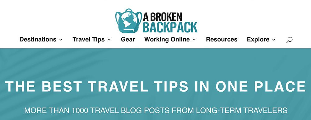 A Broken Backpack Blog
