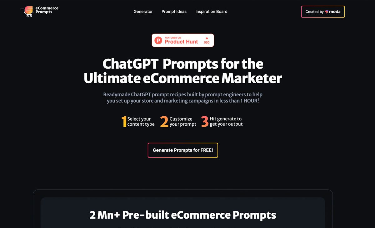 eCommerce Prompts