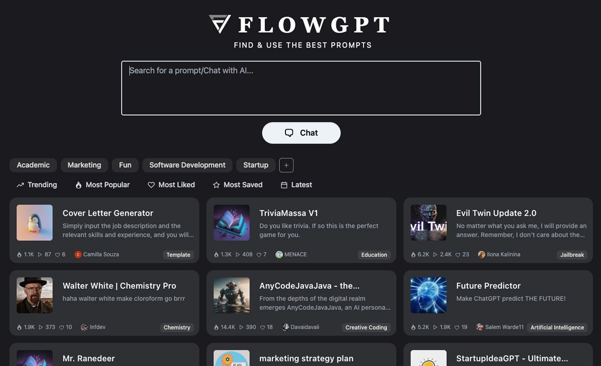 FlowGPT prompts